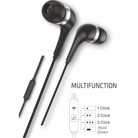 Auriculares intrauditivos tech one tech eartech tec1305/ con micrófono/ usb tipo-c/ negros