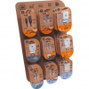 Expositor de cargadores gan y cables tech one tech eko 400903/ 9 ganchos/ incluye 27 productos