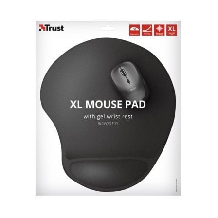 Alfombrilla ergonómica xl trust 23728/ 19 x 292 x 322mm