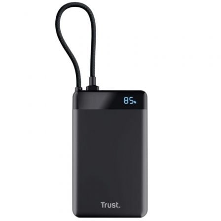 Batería externa/powerbank trust fiera 10000mah/ 20w/ incluye cable usb tipo-c