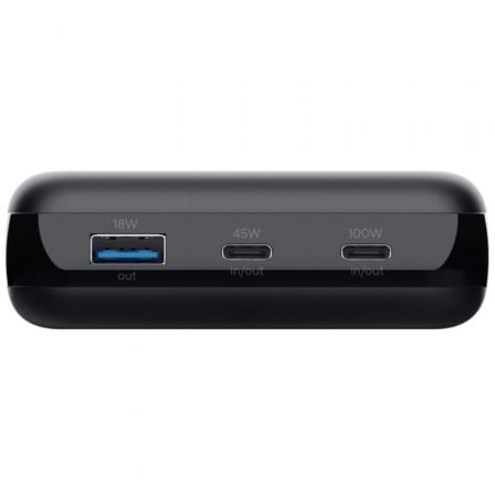 Batería Externa/Powerbank Trust Laro 20000mAh/ 100W/ Negra/ Compatible con Portátiles