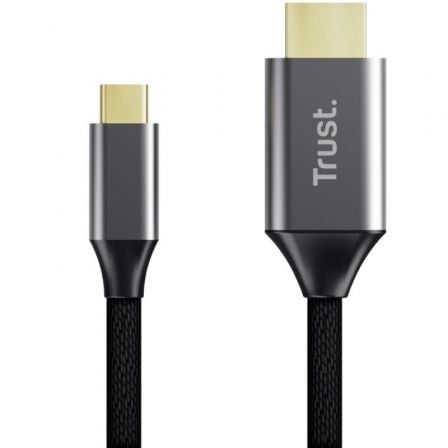 art_tru-cab-calyx_3 Cable conversor hdmi 4k trust calyx/ usb tipo-c macho - hdmi macho/ 2m/ gris