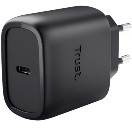 Cargador de pared gan trust maxo 45w compatible con samsung/ 1xusb tipo-c/ incluye cable usb tipo-c/ 45w