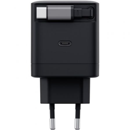 Cargador de pared trust maxo 65w/ 1xusb tipo-c/ incluye cable usb tipo-c retráctil/ 65w