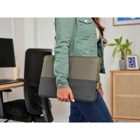 Funda trust lisboa para portátiles hasta 16"/ verde