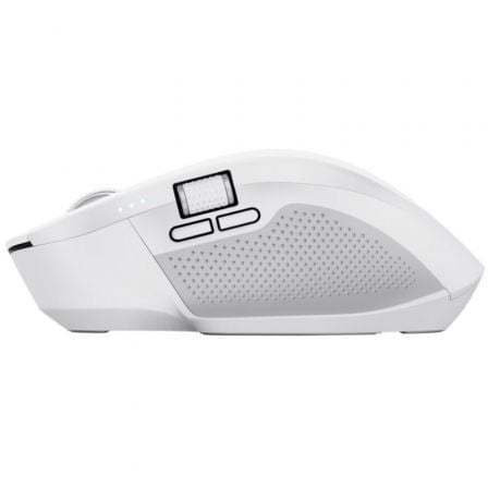 Ratón inalámbrico por bluetooth trust ozaa+/ batería recargable/ hasta 3200 dpi/ blanco