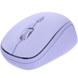 Ratón mini inalámbrico trust yvi+ multidispositivo/ hasta 1600 dpi/ purpura