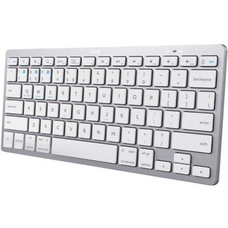 art_tru-tec-24654_1 Teclado compacto inalámbrico por bluetooth trust 24654/ plata