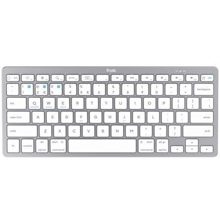 art_tru-tec-24654_2 Teclado compacto inalámbrico por bluetooth trust 24654/ plata