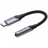Conversor usb tipo-c vention bgjha/ usb tipo-c macho - jack 3.5 hembra/ 10cm