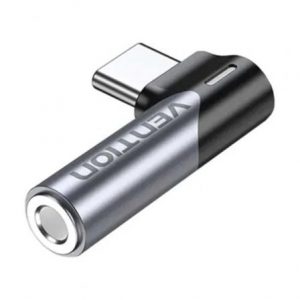 Adaptador audio vention bgwh0/ jack 3.5 hembra - usb tipo-c macho/ gris
