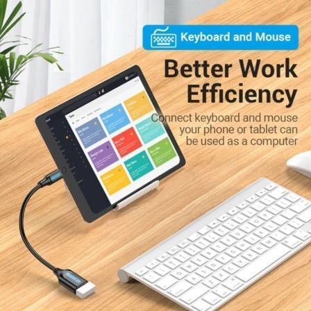 Adaptador usb 3.1 tipo-c vention ccvbb/ usb tipo-c macho - usb hembra