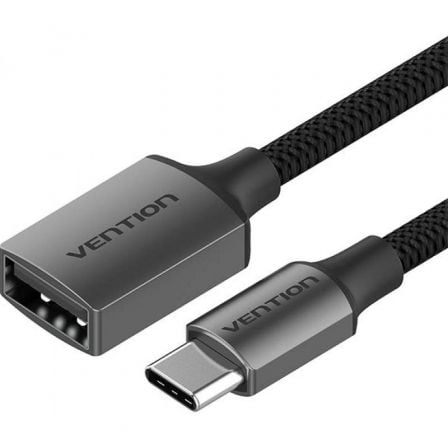 Cable usb 2.0 vention ccwhb/ usb tipo-c macho - usb hembra/ 15cm