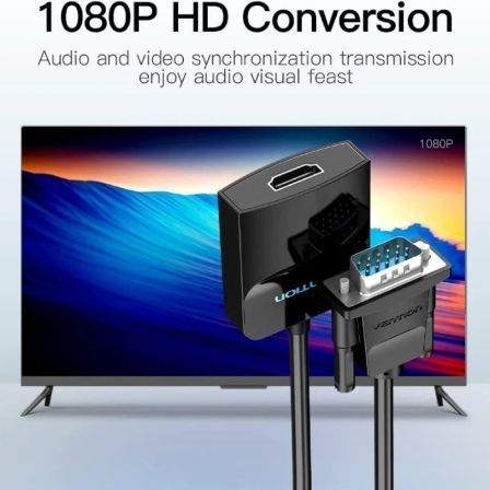 Conversor Vention ACNBB/ VGA Macho - HDMI Hembra/ 15cm/ Negro