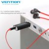 Tarjeta de sonido vention vab-s15-b/ usb macho - jack 3.5 hembra