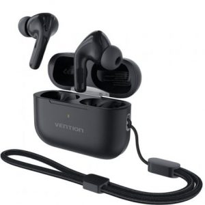 Auriculares bluetooth vention echo lite e11 pro con estuche de carga/ negros