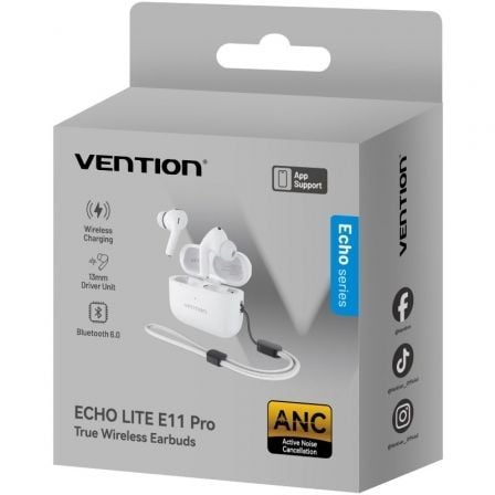 art_ven-aur-echo-lite-e11-pr-wh_2 Auriculares bluetooth vention echo lite e11 pro con estuche de carga/ blancos