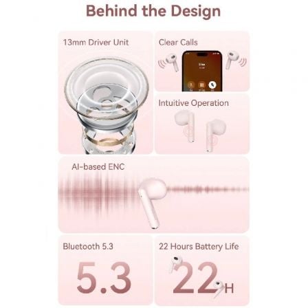 Auriculares bluetooth vention elf 06 nbkb0 con estuche de carga/ autonomía 6h/ negros