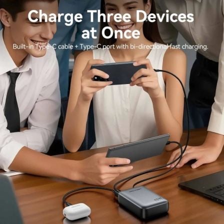 Powerbank 20000mah vention fhgn0/ 45w/ beige/ incluye cable usb tipo-c