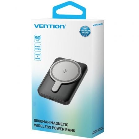 Powerbank 5000mah vention fhsw0/ 20w/ wireless/ blanca
