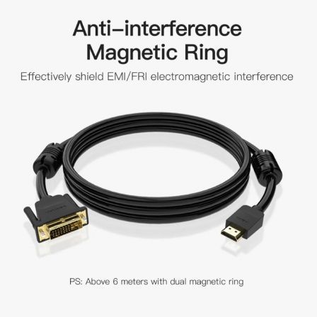 Cable conversor vention abfbj/ dvi-d macho - hdmi macho/ 5m/ negro