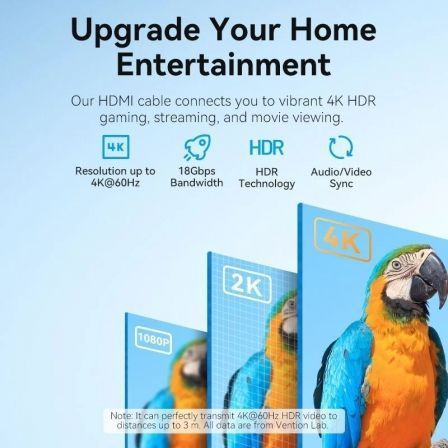 Cable hdmi vention aljbj hdmi macho - hdmi 4k macho/ 5m/ negro