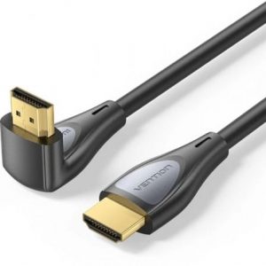 Cable hdmi 2.0 4k acodado vention alqbg/ hdmi macho - hdmi macho/ 1.5m/ negro
