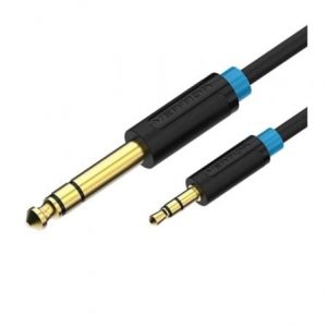 art_ven-cab-babbi_1 Cable estéreo vention babbi/ jack 6.5 macho - jack 3.5 macho/ 3m/ negro