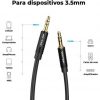 Cable estéreo vention bakbf/ jack 3.5 macho - jack 3.5 macho/ 1m/ negro