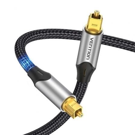 Cable de audio de fibra óptica vention bavhh/ 2m/ gris