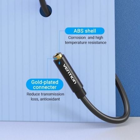 Cable estéreo vention bbzbd/ jack 3.5 macho - jack 3.5 hembra/ 50cm/ negro