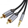 art_ven-cab-bcnbg_1 Cable audio vention bcnbg/ 2x rca macho - jack 3.5 macho/ 1.5m/ gris
