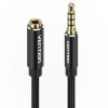 Cable estéreo vention bhcbh/ jack 3.5 macho - jack 3.5 hembra/ 2m/ negro