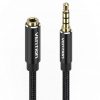 Cable estéreo vention bhcbl/ jack 3.5 macho - jack 3.5 hembra/ 10m/ negro