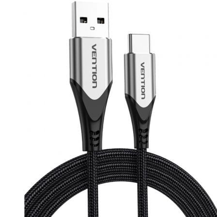 Cable usb 2.0 tipo-c vention codhh/ usb macho - usb tipo-c macho/ 480mbps/ 2m/ gris