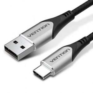Cable usb 2.0 tipo-c vention codhi/ usb tipo-c macho - usb macho/ 480mbps/ 3m/ gris