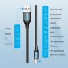 Cable usb 2.0 vention combh/ usb macho - miniusb macho/ hasta 10w/ 480mbps/ 2m/ negro