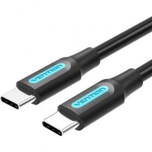 art_ven-cab-cosbd_1 Cable usb 2.0 tipo-c vention cosbd/ usb tipo-c macho - usb tipo-c macho/ hasta 60w/ 480mbps/ 50cm/ negro