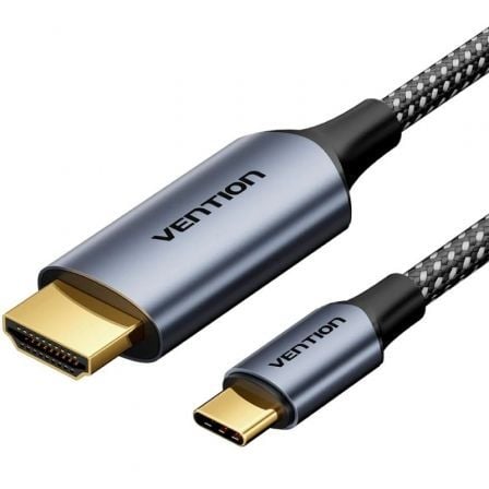 art_ven-cab-crhhf_1 Cable conversor hdmi 2.0 4k vention crhhf/ usb tipo-c macho - hdmi macho/ 1m/ negro