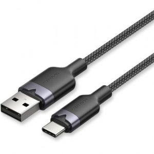 art_ven-cab-ctnbf_1 Cable usb 2.0 tipo-c vention ctnbf/ usb tipo-c macho - usb macho/ hasta 60w/ 480mbps/ 1m/ negro