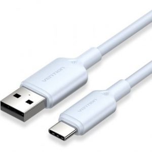 Cable usb 2.0 tipo-c vention ctqlf/ usb tipo-c macho - usb macho/ hasta 60w/ 480mbps/ 1m/ azul
