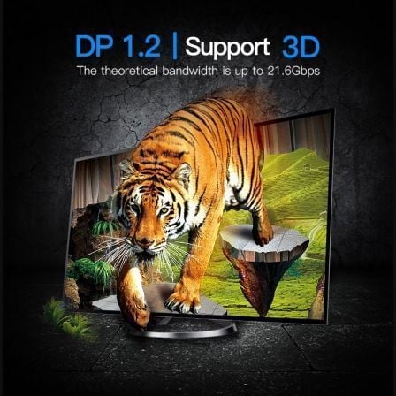 Cable conversor vention haabh/ mini displayport macho - displayport macho/ 2m/ negro