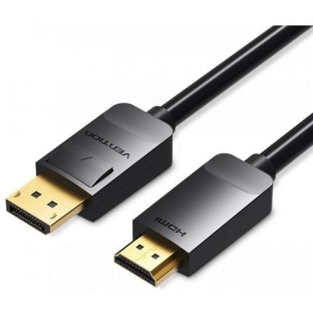 Cable conversor vention hadbi/ displayport macho - hdmi macho/ 3m/ negro