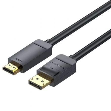 Cable conversor vention hagbf/ displayport macho - hdmi 4k macho/ 1m/ negro