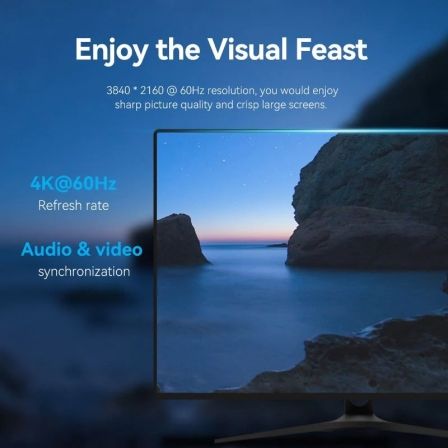 art_ven-cab-hakbl_4 Cable displayport 1.2 4k vention hakbl/ displayport macho - displayport macho/ 10m/ negro