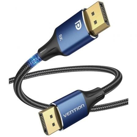 Cable vention hcelf/ displayport macho - displayport 8k macho/ 1m/ azul