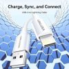 Cable usb 2.0 lightning vention laiwf/ usb macho - lightning macho/ 480mbps/ 1m/ blanco