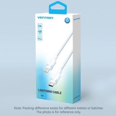 Cable usb tipo-c lightning vention lalwf/ usb tipo-c macho - lightning macho/ 27w/ 480mbps/ 1m/ blanco