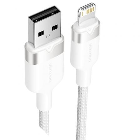 Cable usb lightning vention lanwh/ usb macho - lightning macho/ 480mbps/ 2m/ blanco