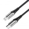 Cable USB 2.0 Tipo-C Lightning Vention TACHH/ USB Tipo-C Macho - Lightning Macho/ 480Mbps/ 2m/ Gris y Negro